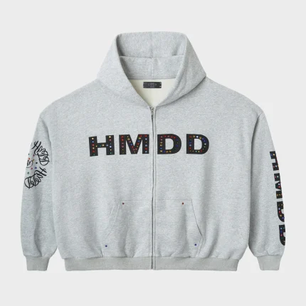 HMDD Zip Grey Hoodie