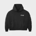 Hmdd Flower Studded Black Hoodie