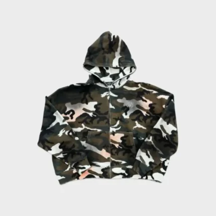Hmdd Thermal Zip Up Camo Hoodie